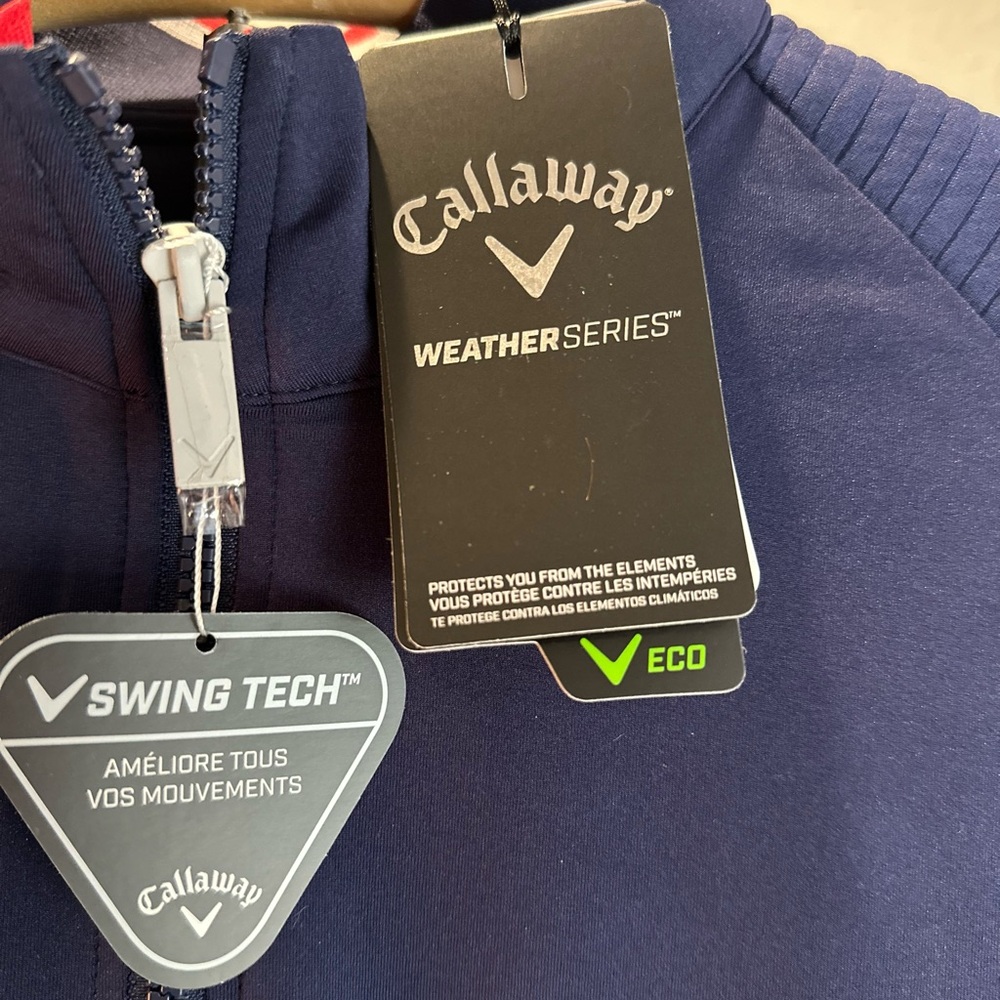 Callaway Performance Jacket Blue Red Color-Block Design - Picture 6 of 15